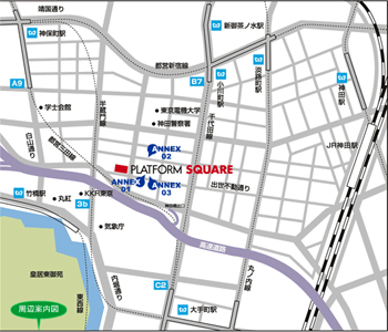 プラットフォーム周辺地図