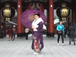 Asakusa Walk in Furisode