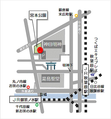 神田の家アクセスマップ