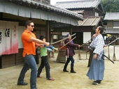 Samurai Sword Fighting Lesson Pic.